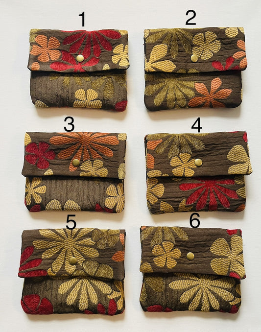 Magnetic Snap Pouches - Vintage