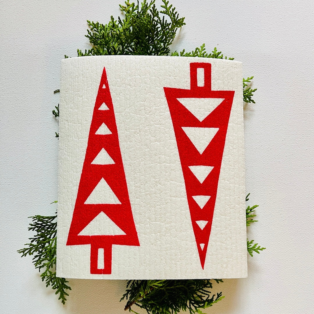 Swedish Dishcloth - Trees