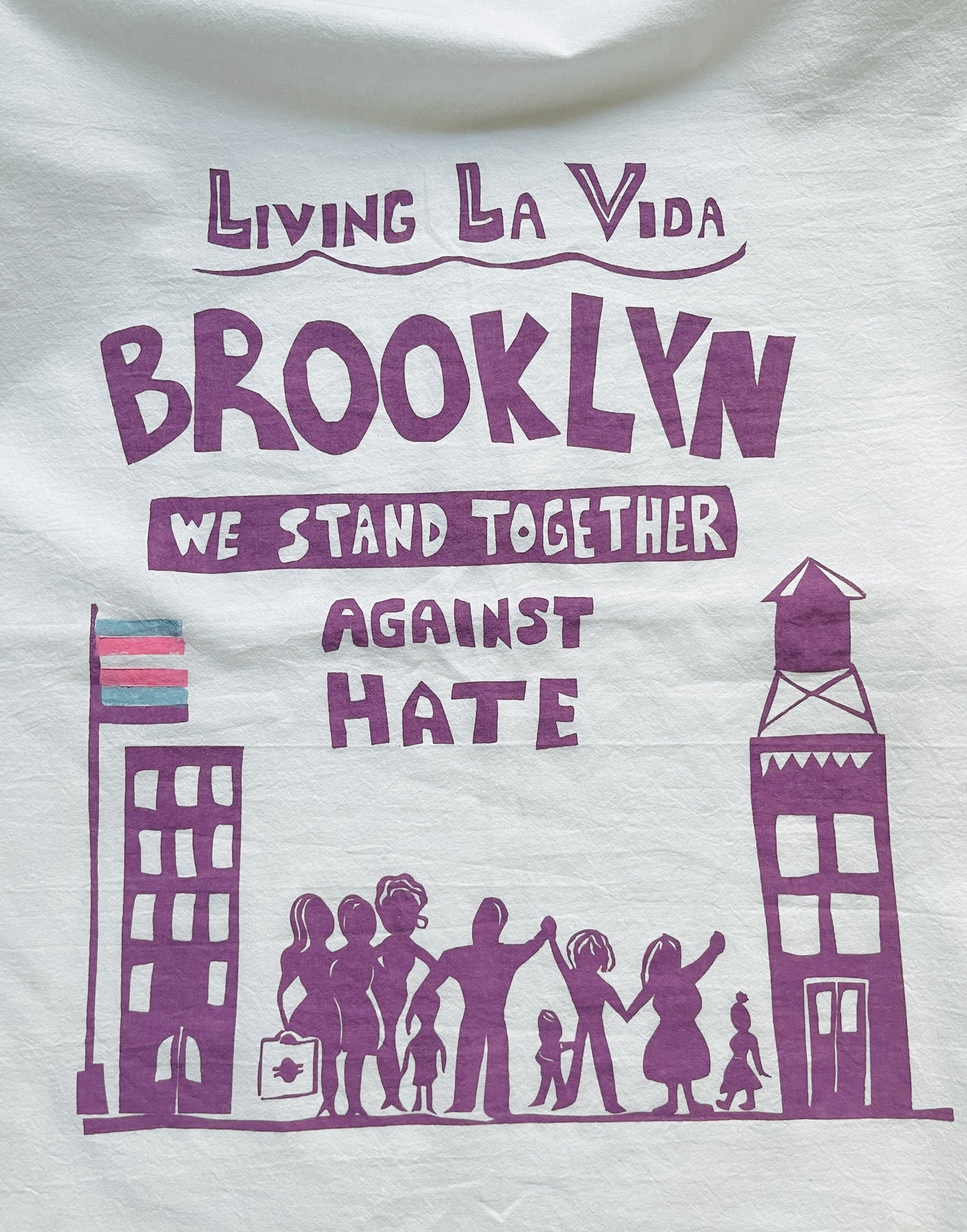 Kitchen Towel - Living La Vida Brooklyn - Stand Together Against Hate